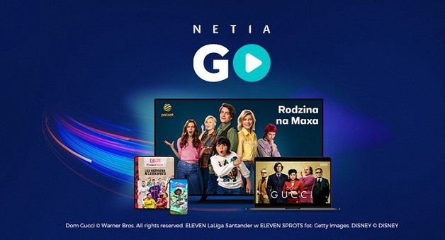 Streaming 130 kanałów w Netia Go, pakiet premium z treściami Telewizji Polsat w cenie 20 zł miesięcznie