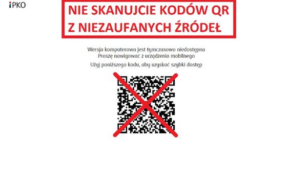 CSIRT KNF ostrzega przed oszustwami internetowymi z użyciem kodu QR