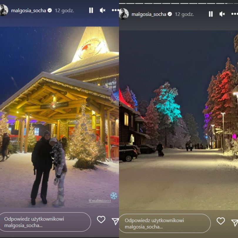 Małgorzata Socha zabrała dzieci do Laponii