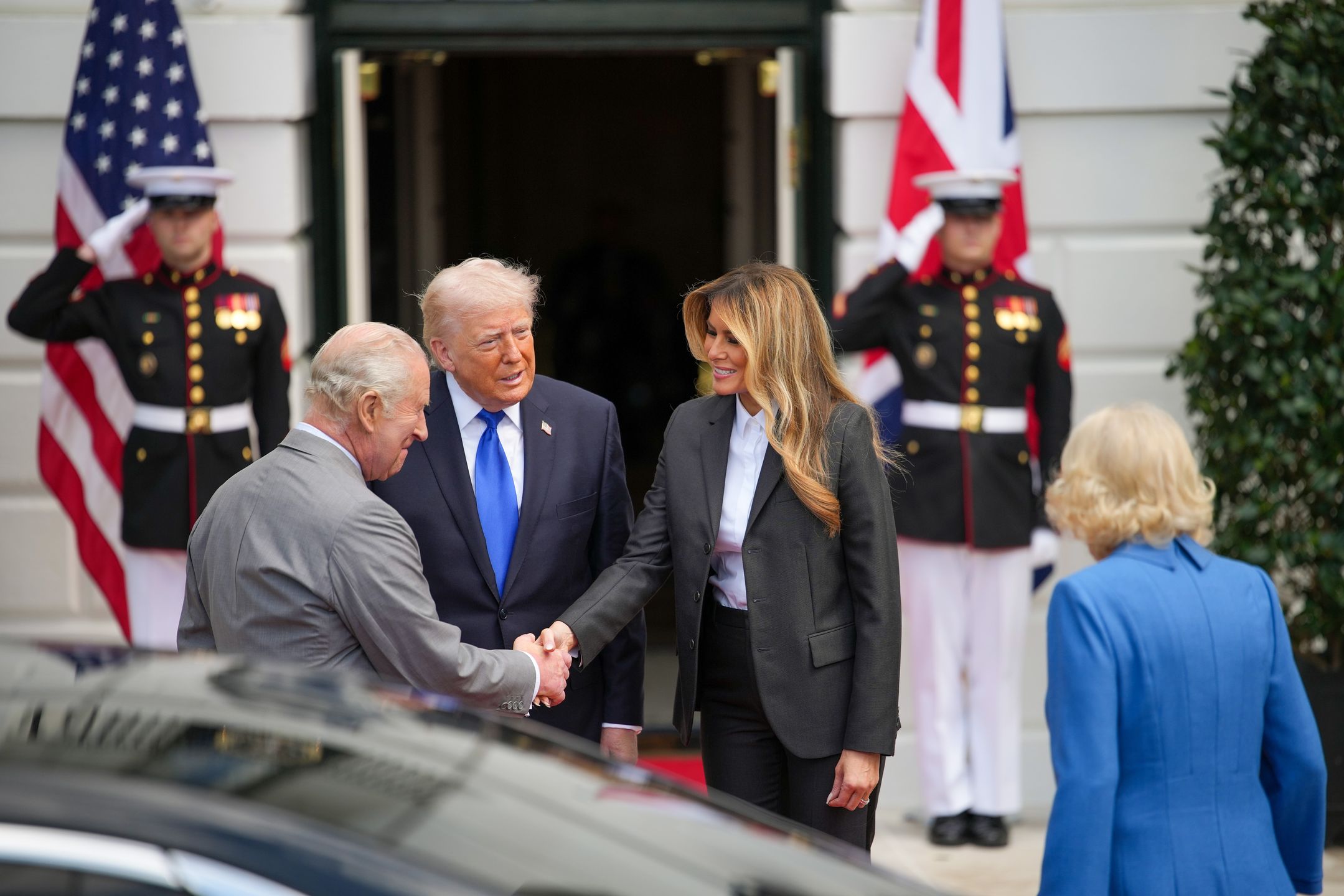 Donald i Melania Trumpowie, król Karol i królowa Camilla 