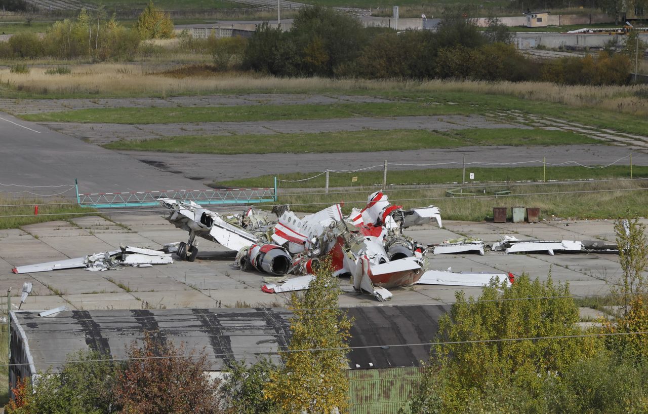 Wrak polskiego Tu-154M