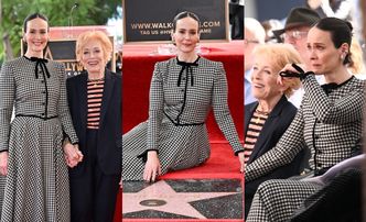 Wzruszona Sarah Paulson odsłania gwiazdę na Alei Sław ze starszą o 32 lata partnerką u boku. Fajne z nich gołąbeczki? (ZDJĘCIA)