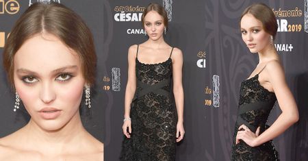 Lily-Rose Depp uwodzi spojrzeniem na gali rozdania Cezarów