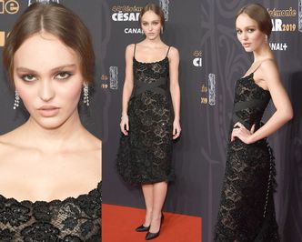 Lily-Rose Depp uwodzi spojrzeniem na gali rozdania Cezarów