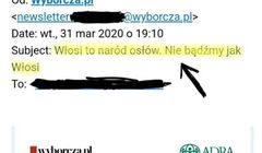 „Gazeta Wyborcza” po krytyce przez ambasadora Włoch przeprasza za tytuł „Włosi to naród osłów”