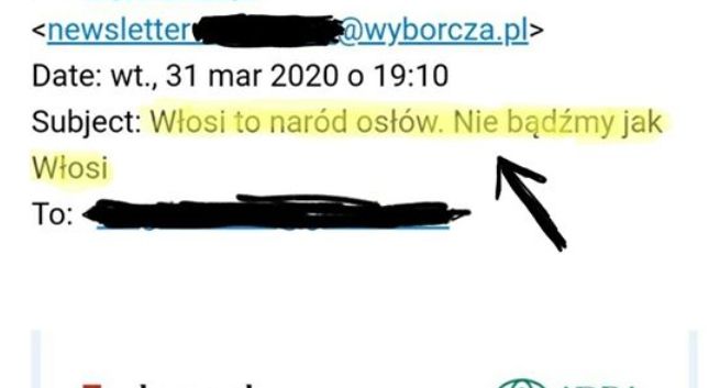 „Gazeta Wyborcza” po krytyce przez ambasadora Włoch przeprasza za tytuł „Włosi to naród osłów”
