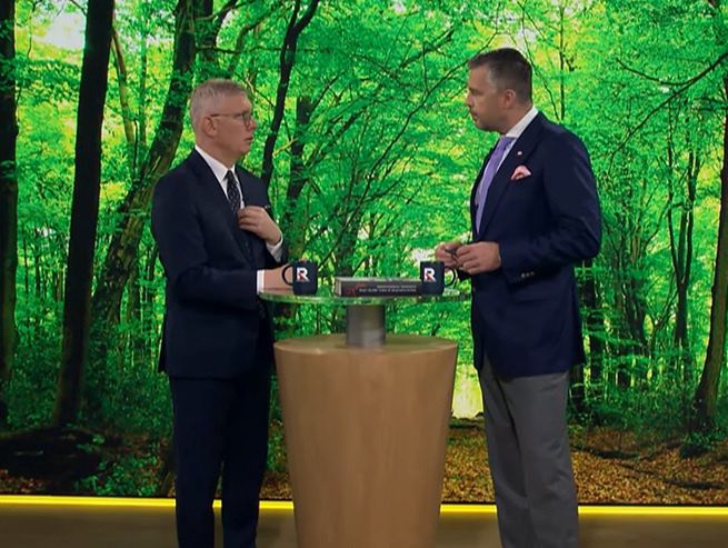 Kadr z programu Michała Rachonia