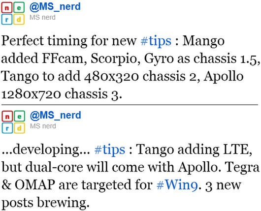 Windows Phone Apollo i Tango