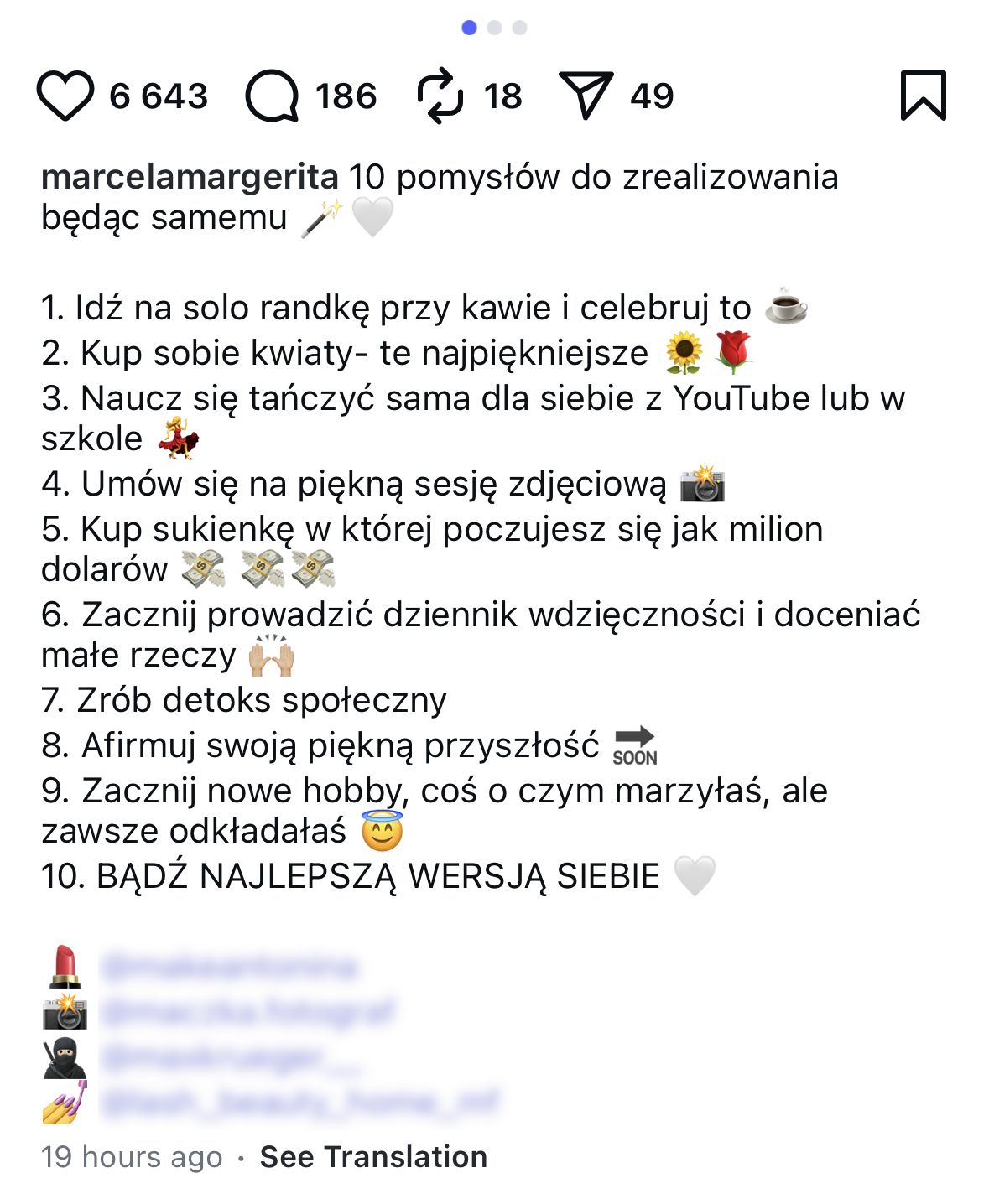 Marcela Leszczak o solo randkach