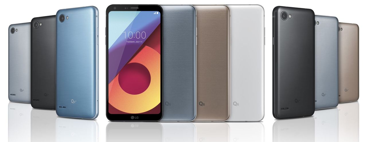 Od lewej: LG Q+, Q6 i Q6a