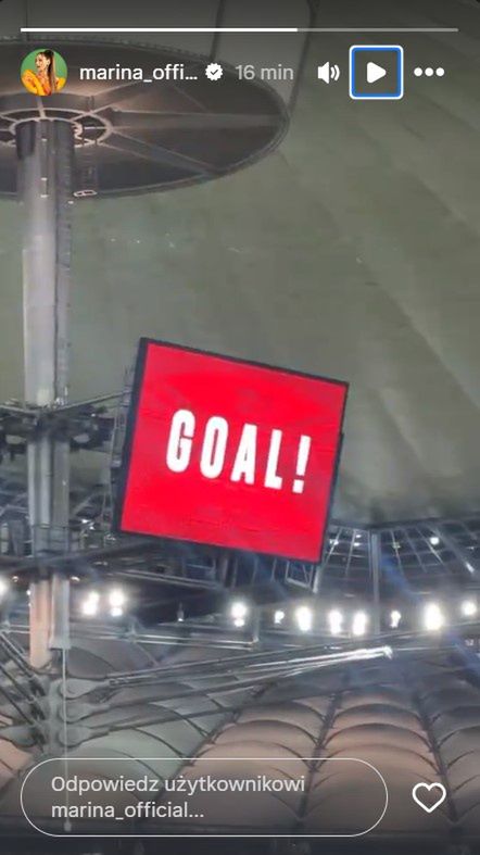 Marina Łuczenko na stadionie 