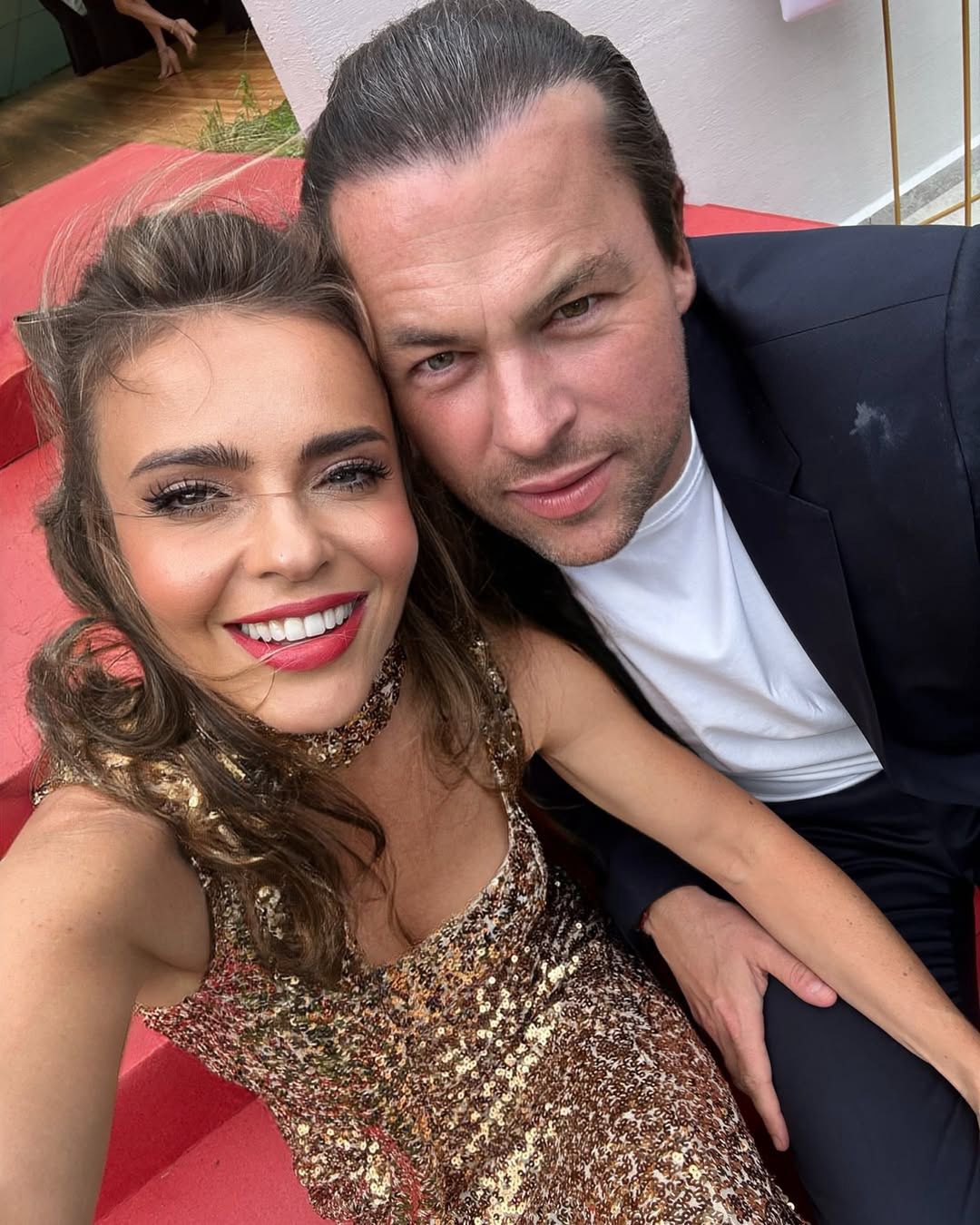 Edyta Herbuś bawiła się na weselu 