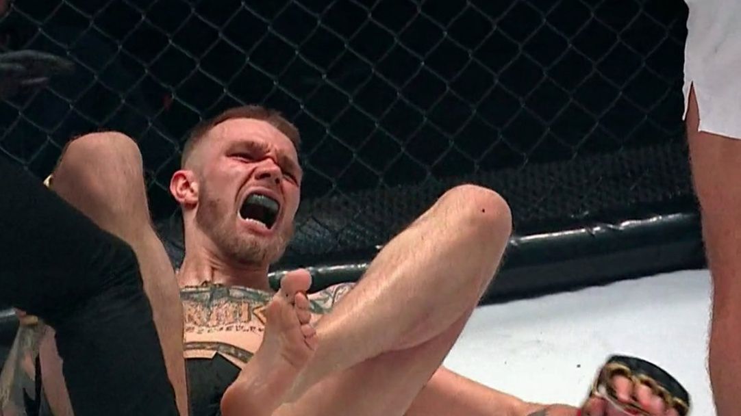 Grymas bólu na twarzy Malczyńskiego