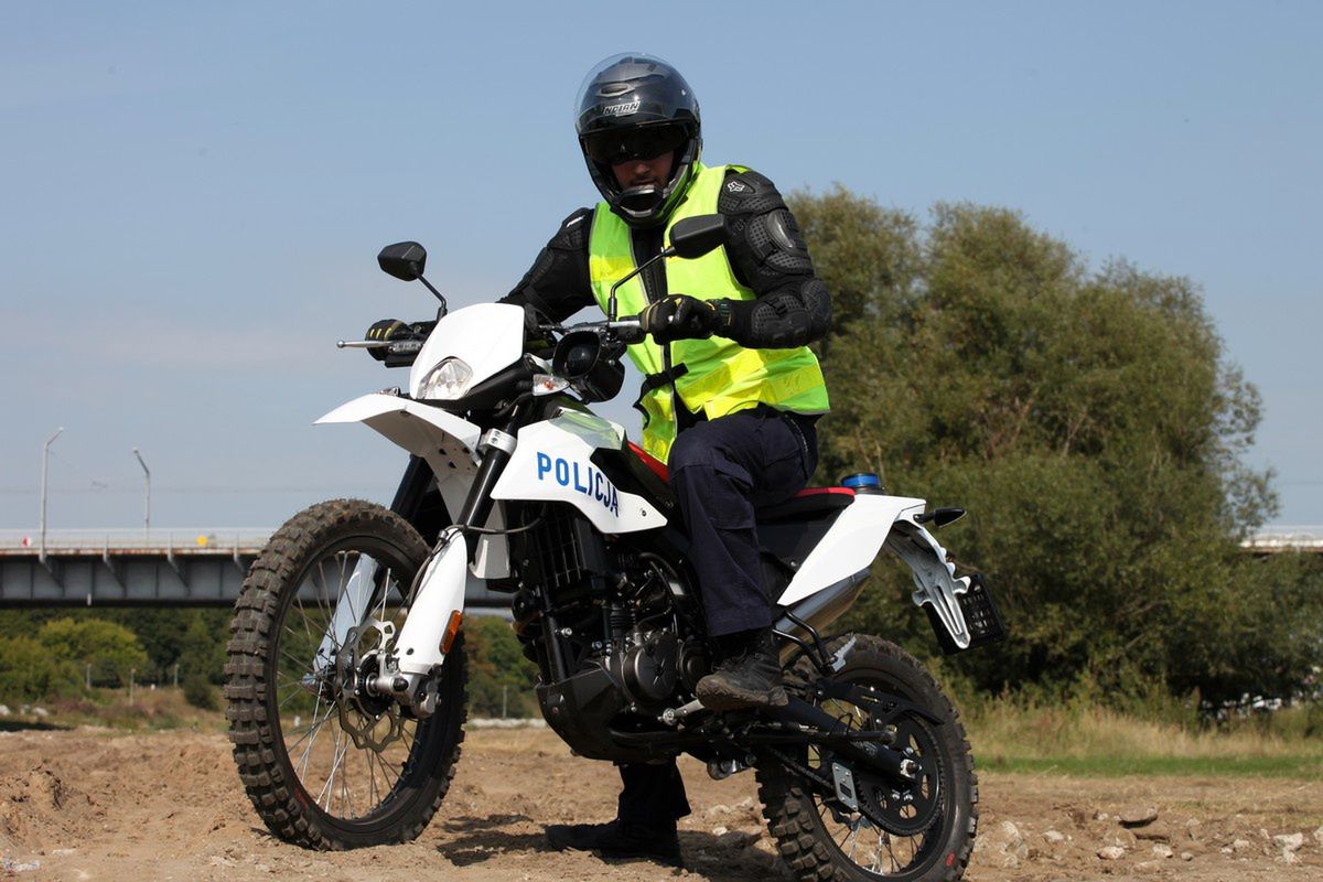 Policyjna Aprilia RX 125