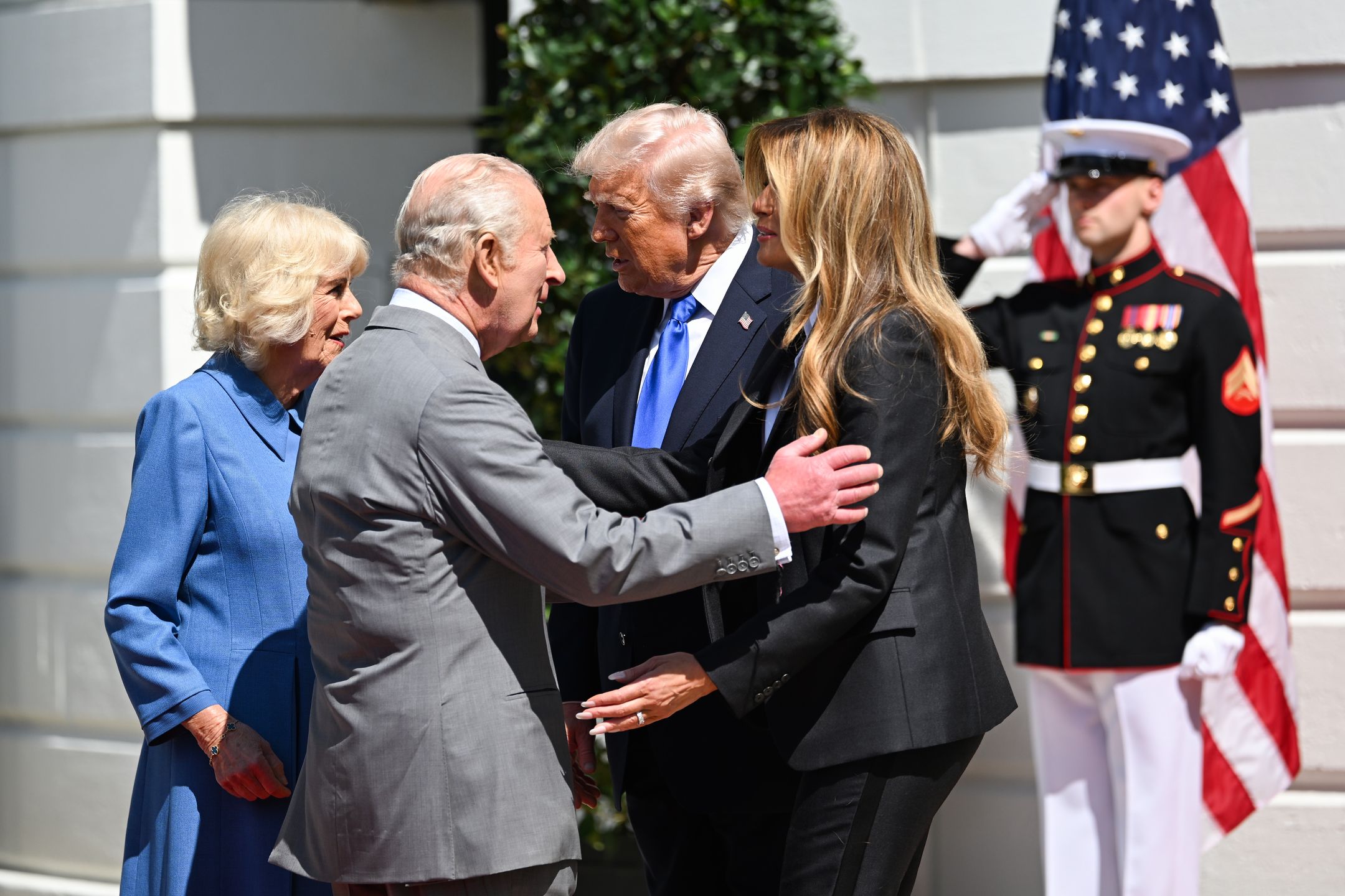 Donald i Melania Trumpowie, król Karol i królowa Camilla 