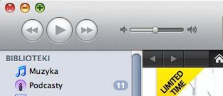 Maksymalizacja okna zamiast "mini playera" w iTunes 9.0.1