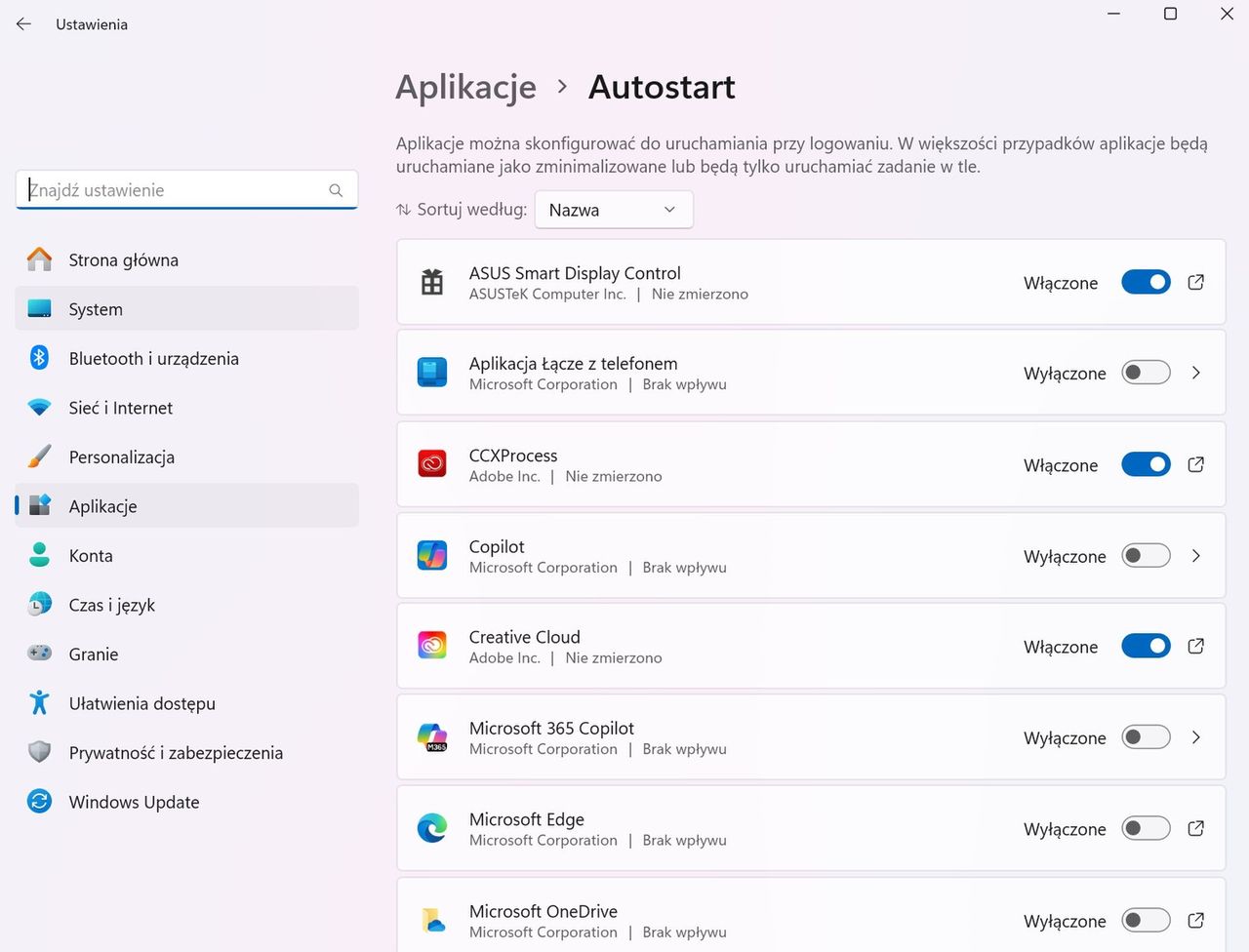 Jak wyłączyć autostart aplikacji w systemie Windows?