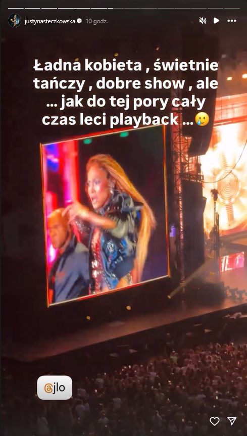 Justyna Steczkowska na koncercie Jennifer Lopez