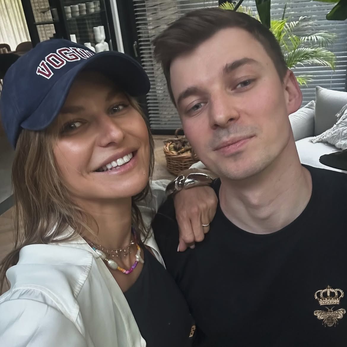 Anna Lewandowska z bratem