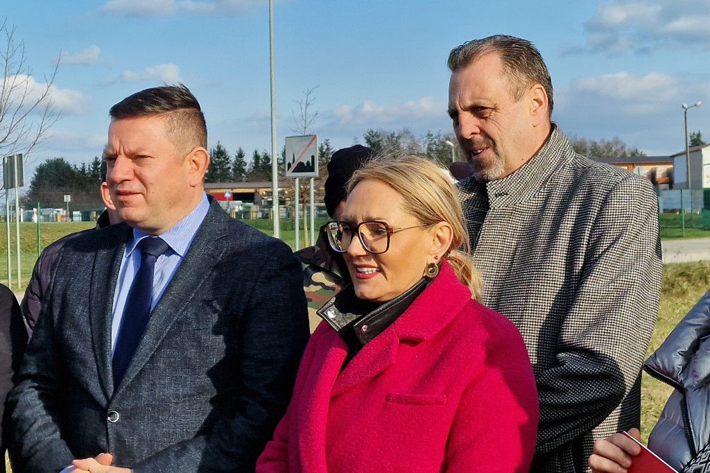 Konferencja prasowa Lewicy Płock dotycząca rozbudowy dróg