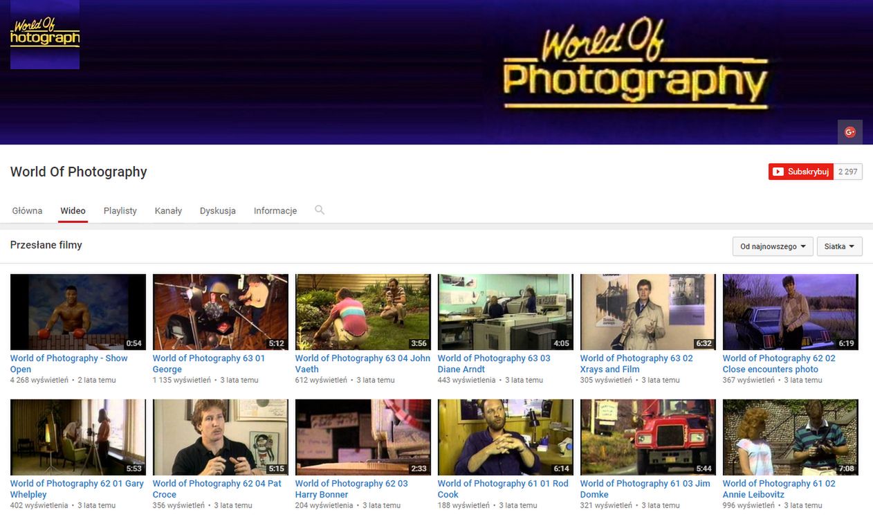 Seria „World of Photography” z 1985 roku dostępna na YouTube 2