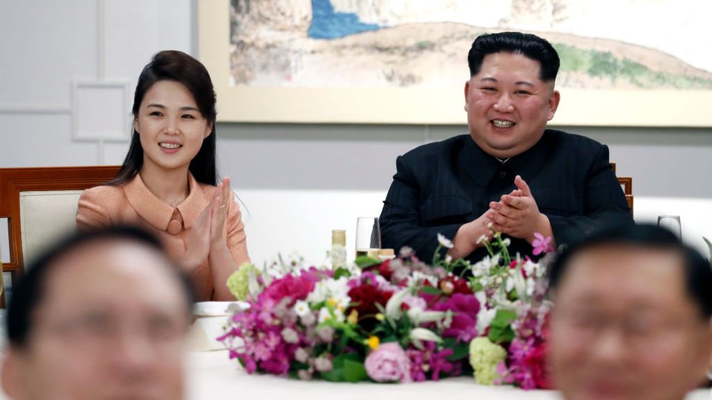 Kim Dzong Un i jego żona, Ri Sol Ju.