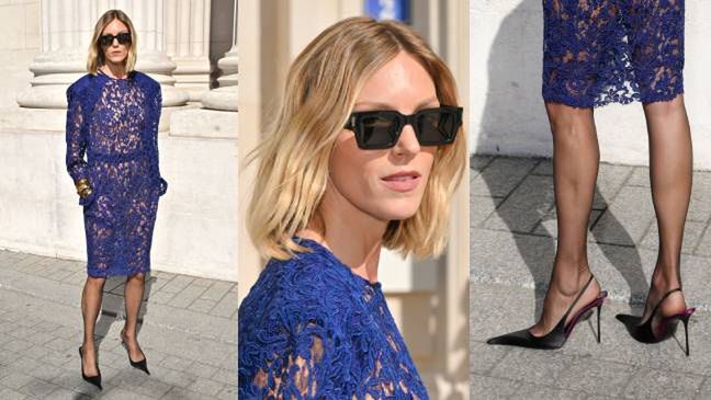 Anja Rubik na pokazie w Paryżu