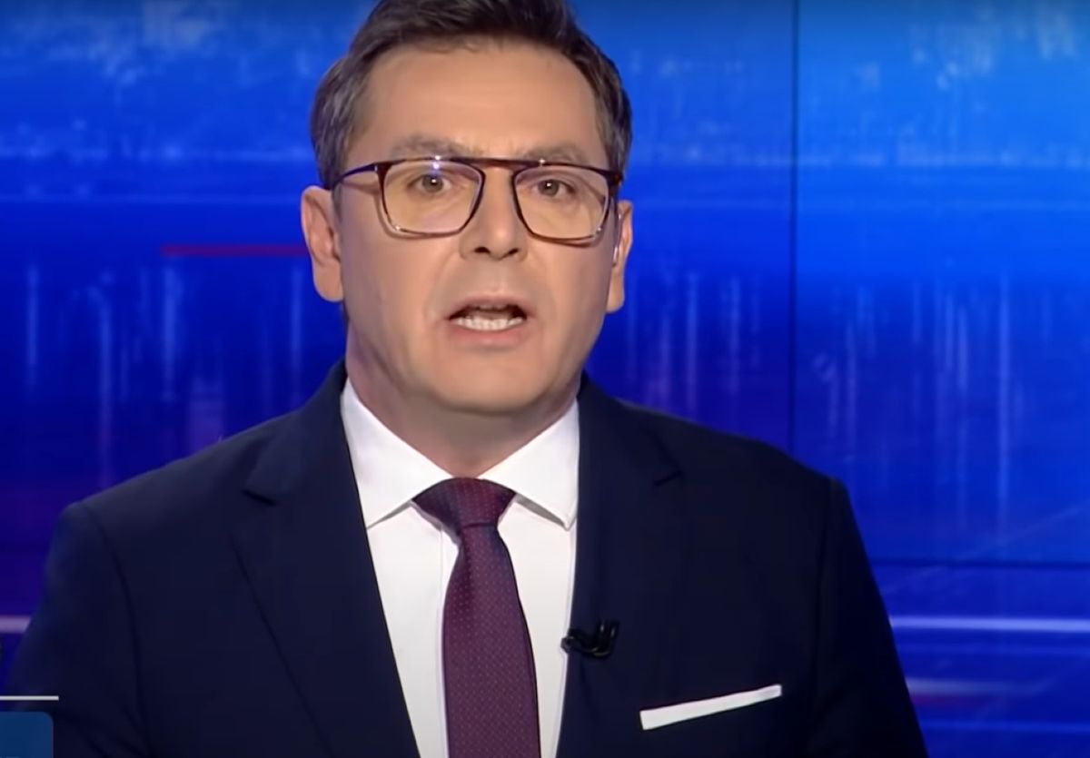 Michał Adamczyk prowadził "Wiadomości" TVP