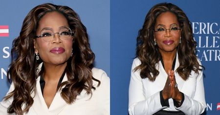 Odchudzona Oprah Winfrey chwali się nową sylwetką na balu w Nowym Jorku. Gwiazda podkreśliła szczupłą talię paskiem