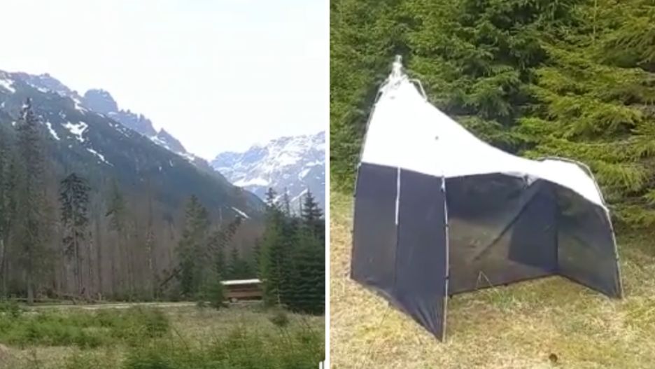 Namioty stanęły w Tatrzańskim Parku Narodowym. 