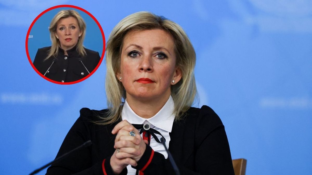 Łzy Zacharowej na konferencji. Zapomniała, że to Rosja jest agresorem