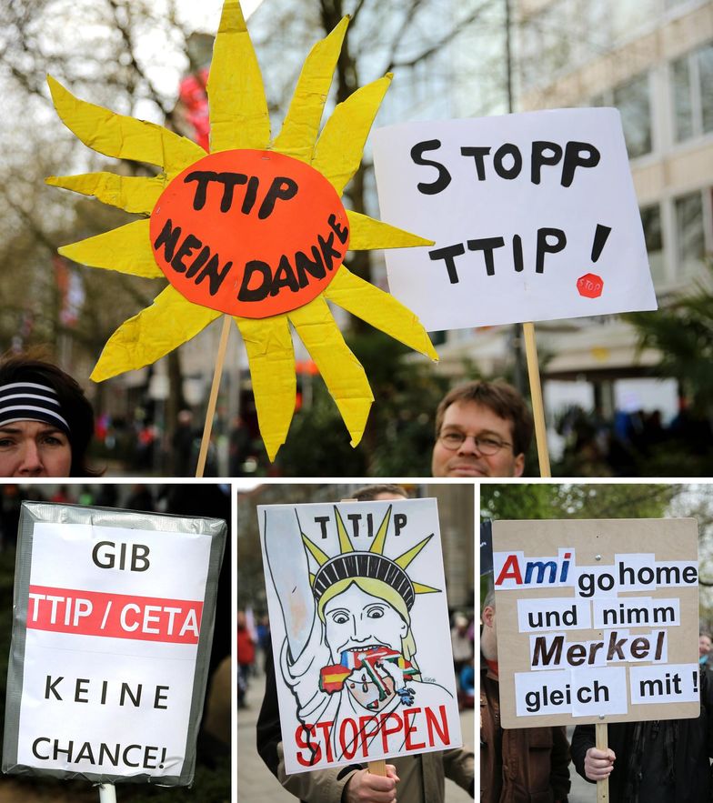 Umowa o wolnym handlu. Protest Niemców przeciwko TTIP