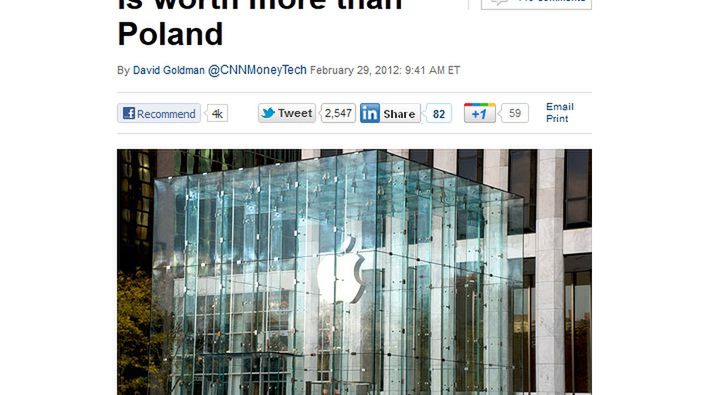 Apple wart więcej niż Polska... 1