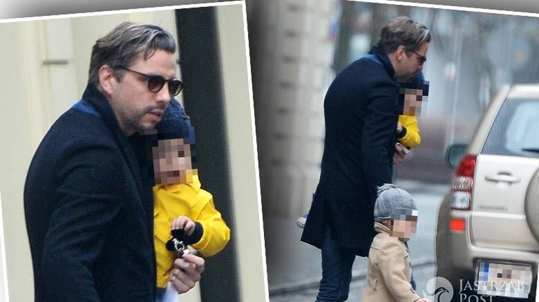 Marcel Sora z dziećmi: córką Stefanią i synem Teodorem