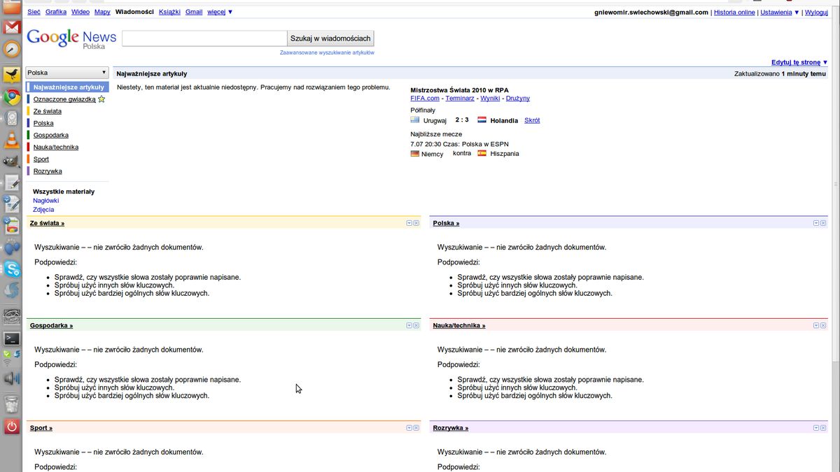 Google News nie działa. Nie wiadomo ile poczekamy na najświeższe nowiny 1