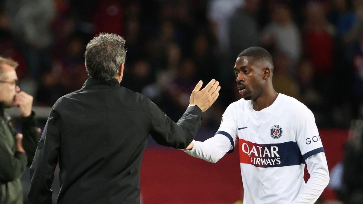 Getty Images / Xavier Laine / Na zdjęciu: Luis Enrique i Ousmane Dembele