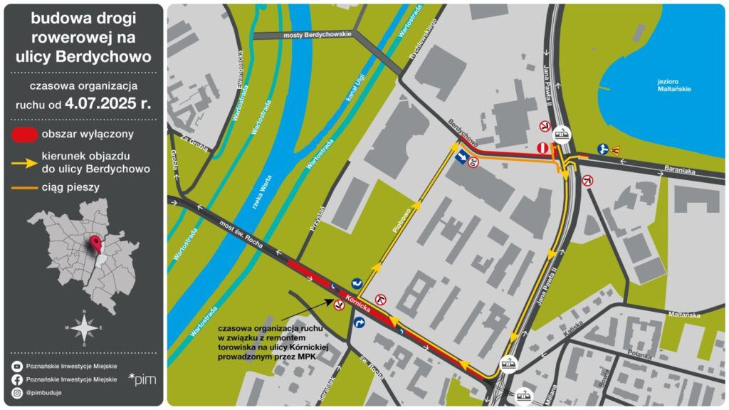 Nowa droga rowerowa w Poznaniu. Ruszają prace budowlane