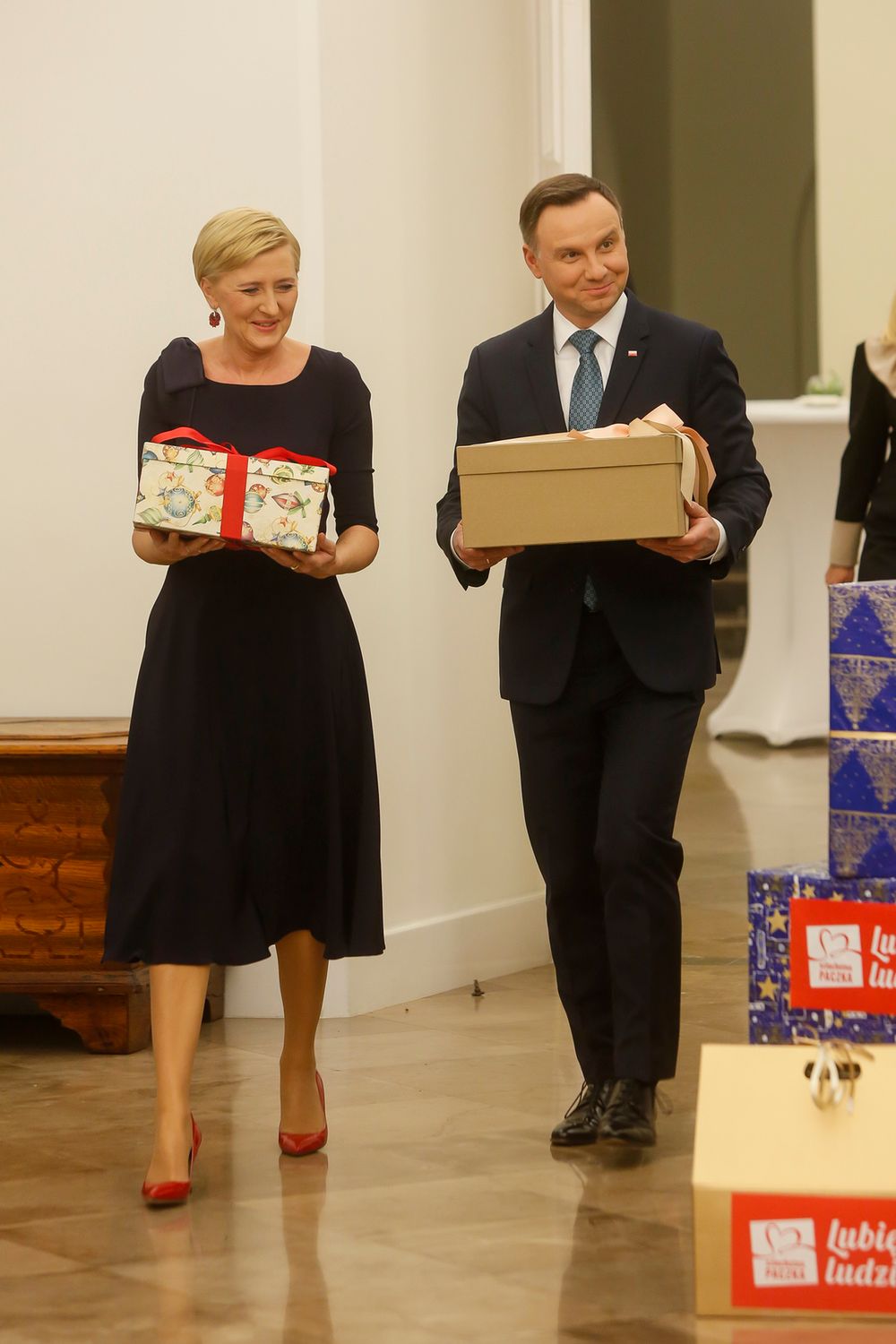 Agata Duda i Andrzej Duda - Szlachetna Paczka 2017