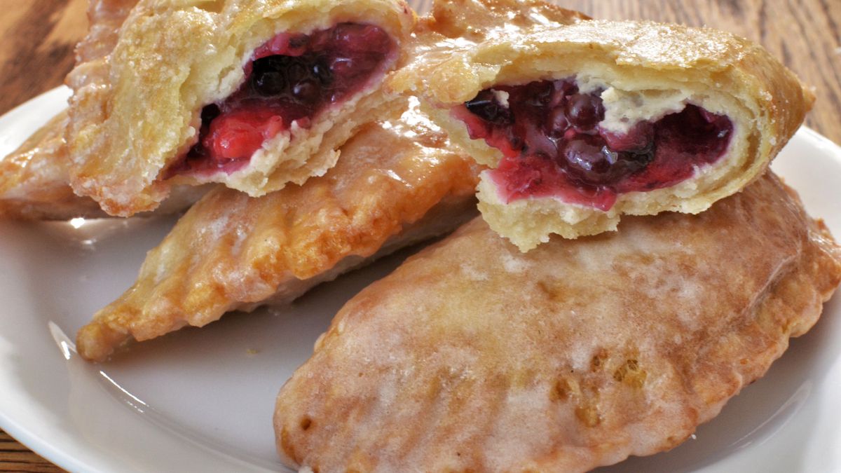 Smażone ciasteczka z wiśniami