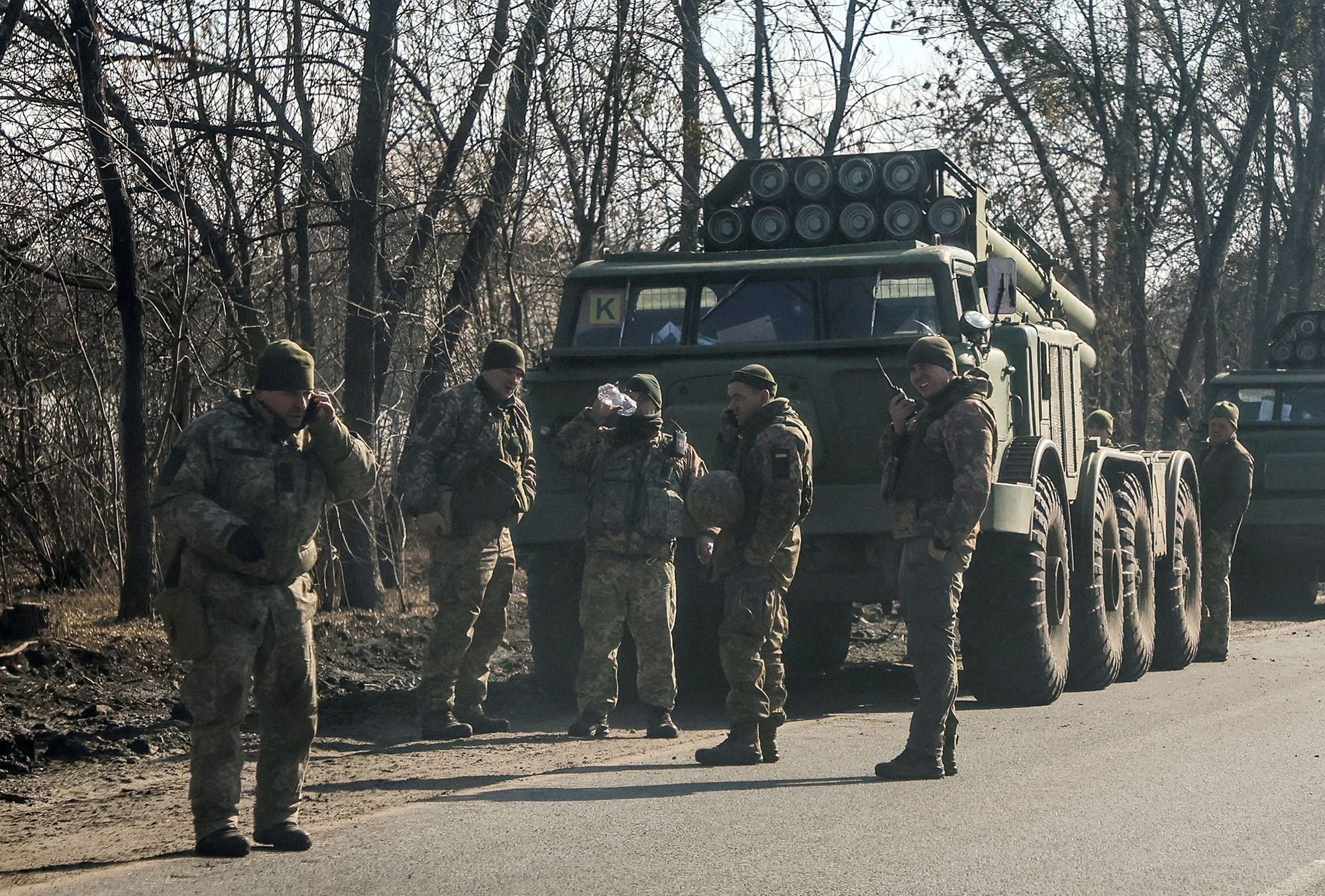 Wojna na Ukrainie: Żołnierze w Charkowie w pełnej gotowości 1