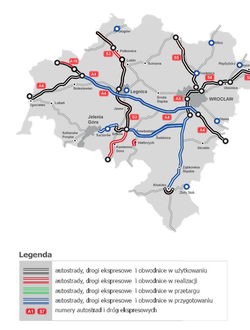 W tych miejscach prowadzane są roboty drogowe, które mogą utrudniać podróż autem 