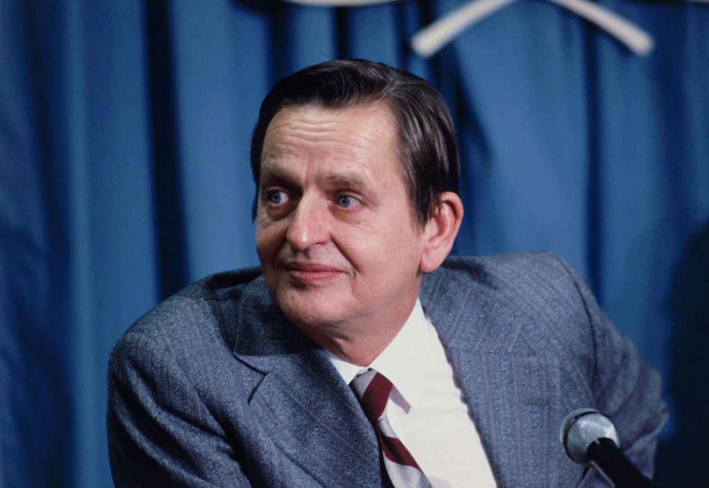 Olof Palme, szwedzki premier w latach 1969-76 oraz 1982-86 