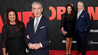 Pierce Brosnan zabrał na ściankę odmienioną żonę. Keely Shaye Smith SCHUDŁA 45 kg