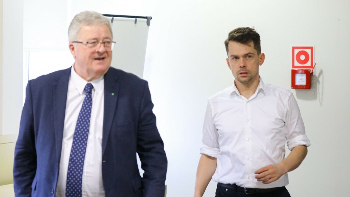 Kierownictwo Ministerstwa Rolnictwa:  minister Czesław Siekierski i wiceminister Michał Kołodziejczak