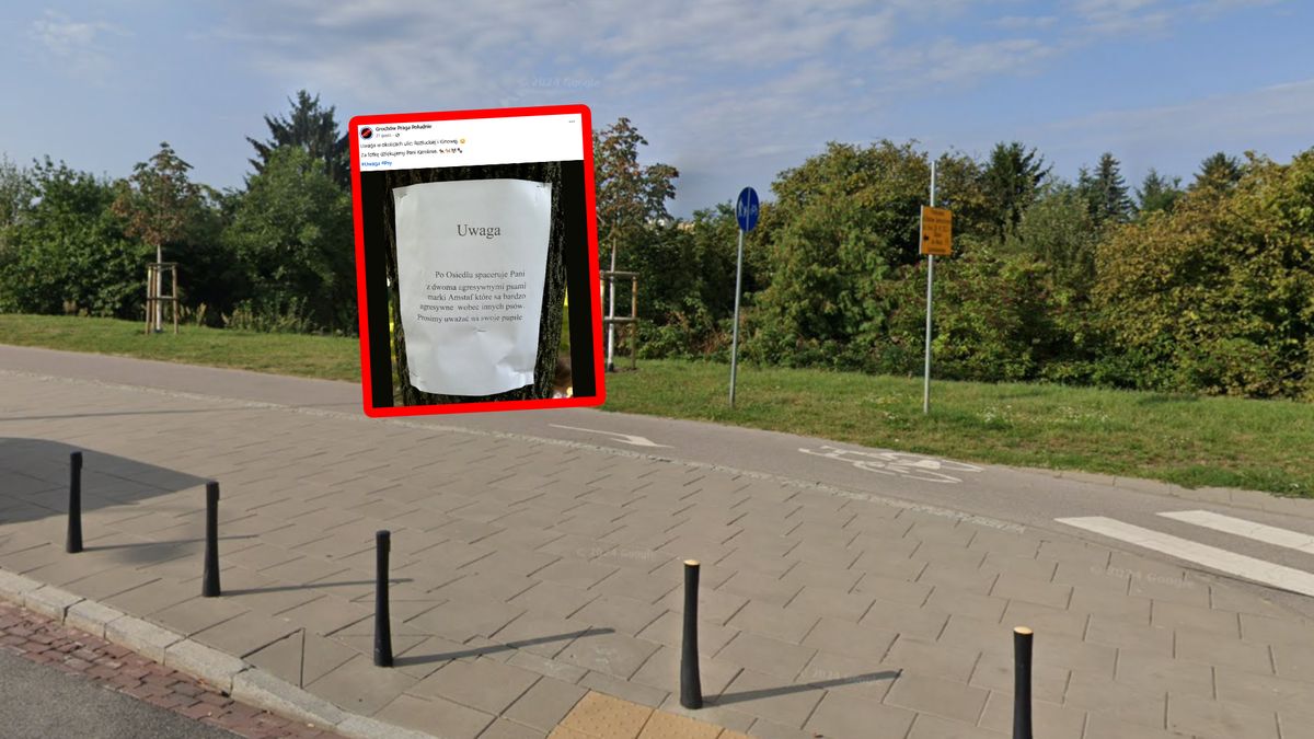 Ostrzeżenia na Pradze-Południe w Warszawie.