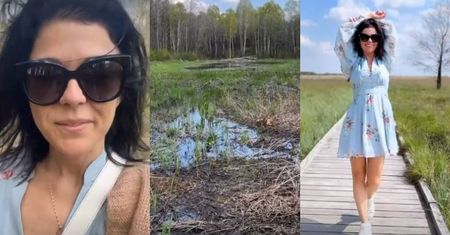 Katarzyna Cichopek życzy "radosnego 3 maja", zachwycając się wizytą w parku narodowym: "Słyszycie w tle ŻABI KONCERT?!" (FOTO)