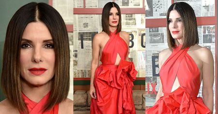 "Drapieżna" Sandra Bullock w dziwnej sukni za 12 tysięcy