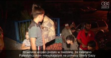 Setki mieszkańców Strefy Gazy opuszczają swoje domy