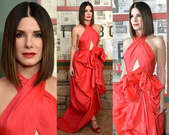 "Drapieżna" Sandra Bullock w dziwnej sukni za 12 tysięcy