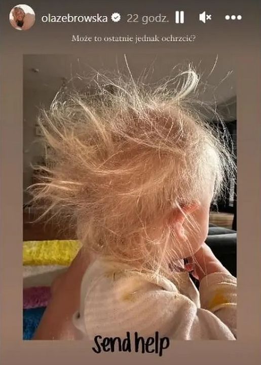 Zabawny post na story Oli